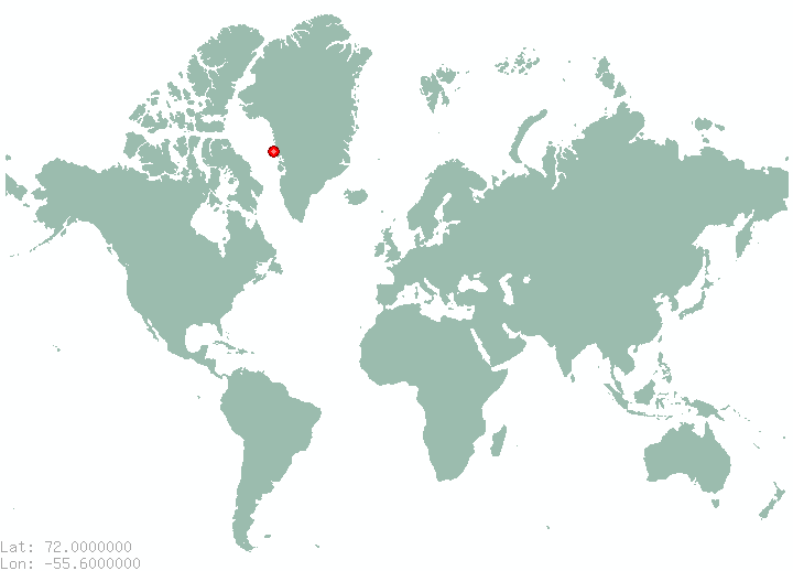Kangaarsuk in world map